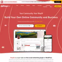 PeepSo tạo một trang web (miễn phí) với các plugin mạng xã hội cho WordPress.