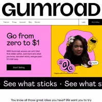 Gumroad Jeder kann Dollar verdienen online durch den Verkauf digitaler Produkte