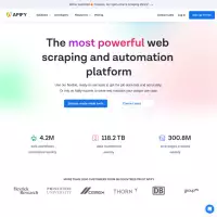 apify 平台、網絡抓取和 API 自動化（每月 5 美元免費）