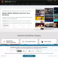 BoldGrid, bir dizi araç ve eklentiyle WordPress'te bir web sitesi oluşturur.