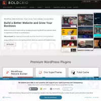 BoldGrid membina tapak web di WordPress dengan set alat dan pemalam.