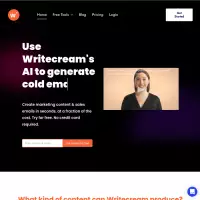 Writecream İçerik Oluşturma Aracı AI ile kelimeleri otomatik olarak yazın