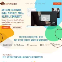 Beaver Builder, sitelerle çalışan bir sürükle ve bırak sayfa oluşturucusudur.