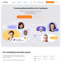 dashly.io 實時聊天工具自動聊天機器人與客戶建立溝通，增加銷售額。