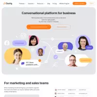 dashly.io Live-Chat-Tool Automatisierte Chatbots schaffen Kommunikation.