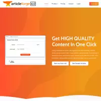 ArticleForge अपनी वेबसाइट या ब्लॉग के लिए AI के साथ स्वचालित सामग्री लिखें।