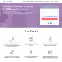 Gainrock guadagna denaro condividendo lo strumento di guadagno di link per marketer e blogger