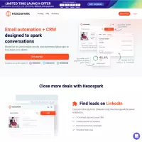 Hexospark E メール オートメーション サポート Gmail および SMTP Pay Once Use Lifetime