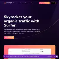 AI로 웹사이트 콘텐츠를 작성하기 위한 SEO 도구인 Surfer