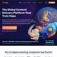 bunny.net Tăng tốc trang web của bạn Cài đặt dễ dàng (Bắt đầu miễn phí 14 ngày) 1000GB