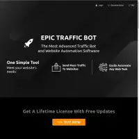 Epictrafficbot Le logiciel booster de trafic augmente automatiquement le trafic du site Web.