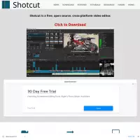 Shotcut ialah editor video sumber terbuka. Muat turun (perisian percuma)