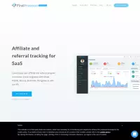 最初のプロモーター 自分のウェブサイトにアフィリエイト システムを構築するためのソフトウェア。 14 日間の無料トライアル
