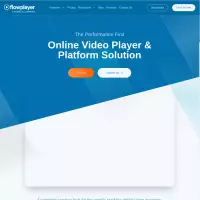 Flowplayer HD 비디오 플레이어 자신의 웹사이트에 있는 HTML5 플레이어.