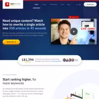 Spin Rewriter, ein neues Tool zum Schreiben von Artikeln, erstellt einzigartige Inhalte.