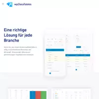 wpDataTables Erstellen Sie über 17 Tabellen auf Wordpress-Sites und viele mehr.