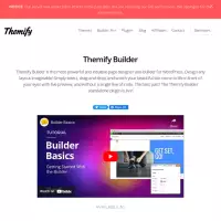 Themify Builder es un creador de páginas. Arrastrar y soltar (gratis)