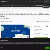 Epic Review ปลั๊กอินรีวิว รายการทบทวน Affiliate สำหรับเว็บ WordPress ราคาเพียง 24$