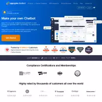 Appy Pie, ChatGPT से OpenAI के GPT-3 द्वारा संचालित अपना खुद का चैटबॉट बनाएं।