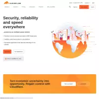 Cloudflare предоставляет сеть доставки контента. облачная кибербезопасность