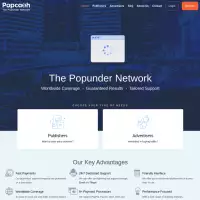 PopCash, jaringan periklanan popunder, menggunakannya untuk memonetisasi situs web mereka.