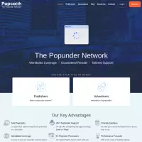 PopCash, ein Popunder-Werbenetzwerk, nutzt es, um seine Website zu monetarisieren.