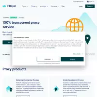 IPRoyal Atractivo proveedor de proxy de bajo costo Servicio de proxy 100% transparente