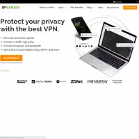 IPVanish VPN-Dienst, der ein sicheres und privates Surferlebnis im Internet bietet.