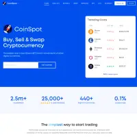 CoinSpot の安全な暗号通貨取引プラットフォーム、最低手数料は 0.1% から。