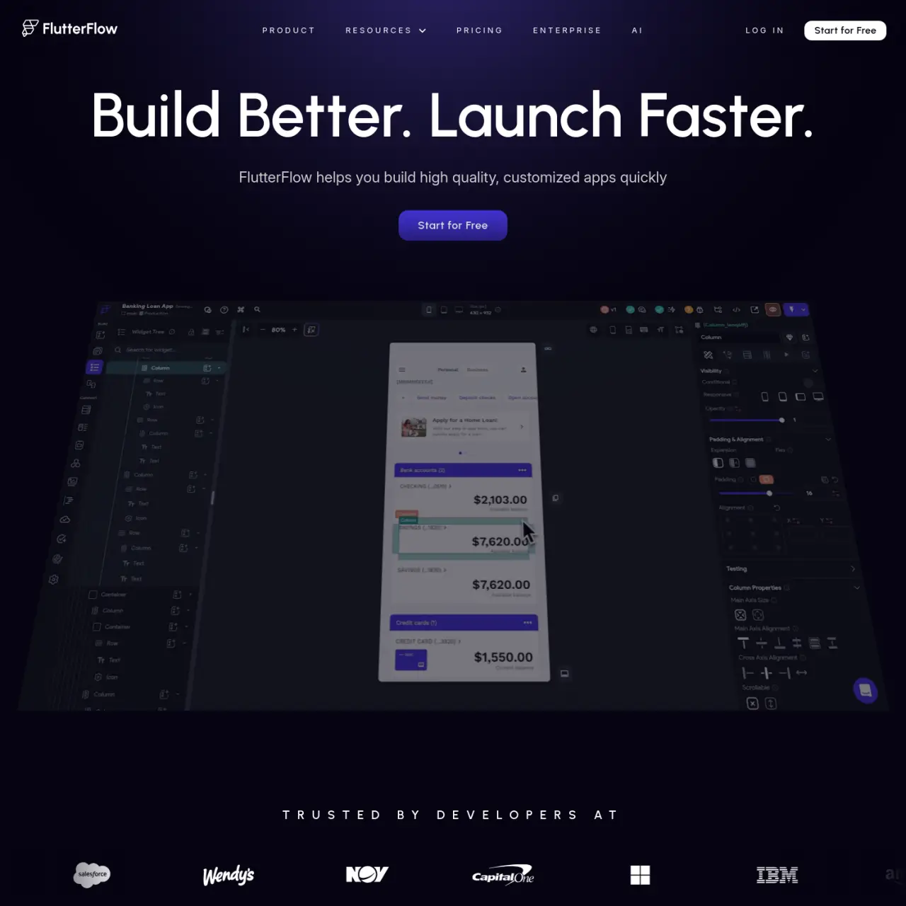 FlutterFlow is a visual app builder that allows developers and designers to create mobile applicatio