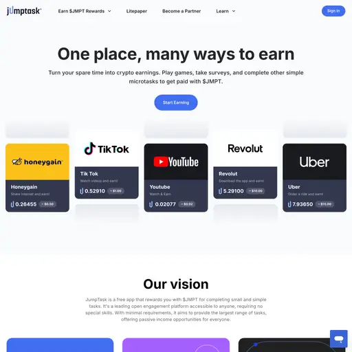 JumpTask ist eine Plattform, die es Benutzern erleichtert, online Geld zu verdienen. Ohne Gebühr kön