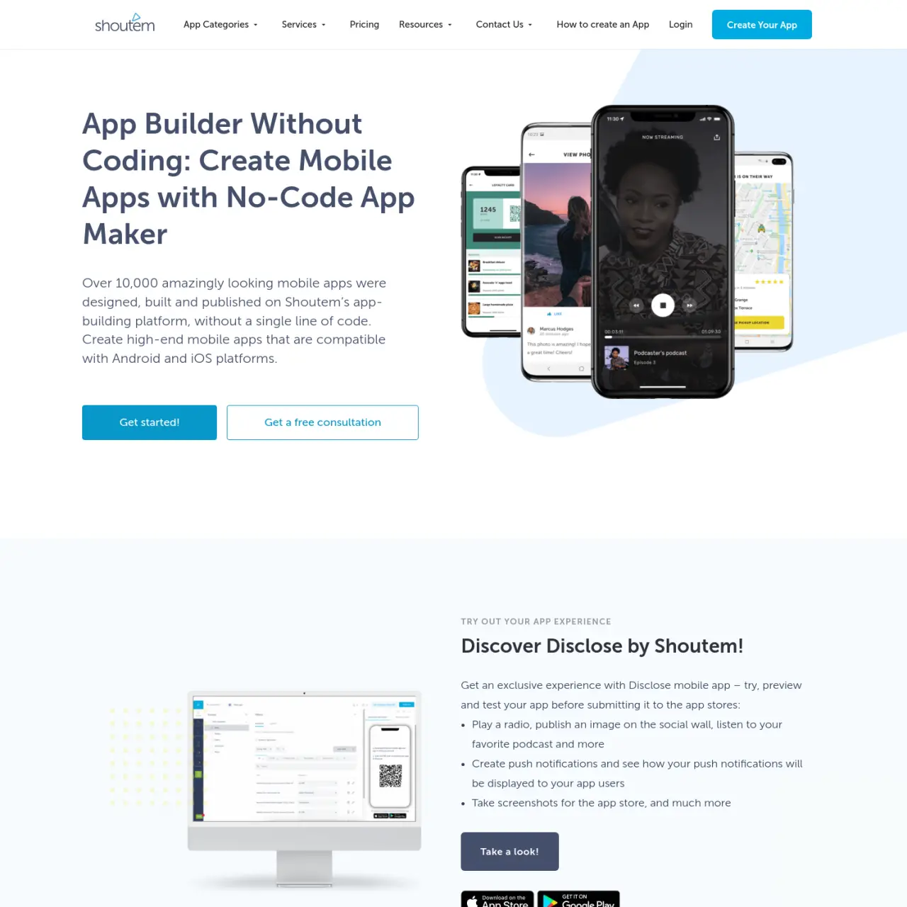 Shoutem is a comprehensive mobile app development platform that enables users to create, customize, 