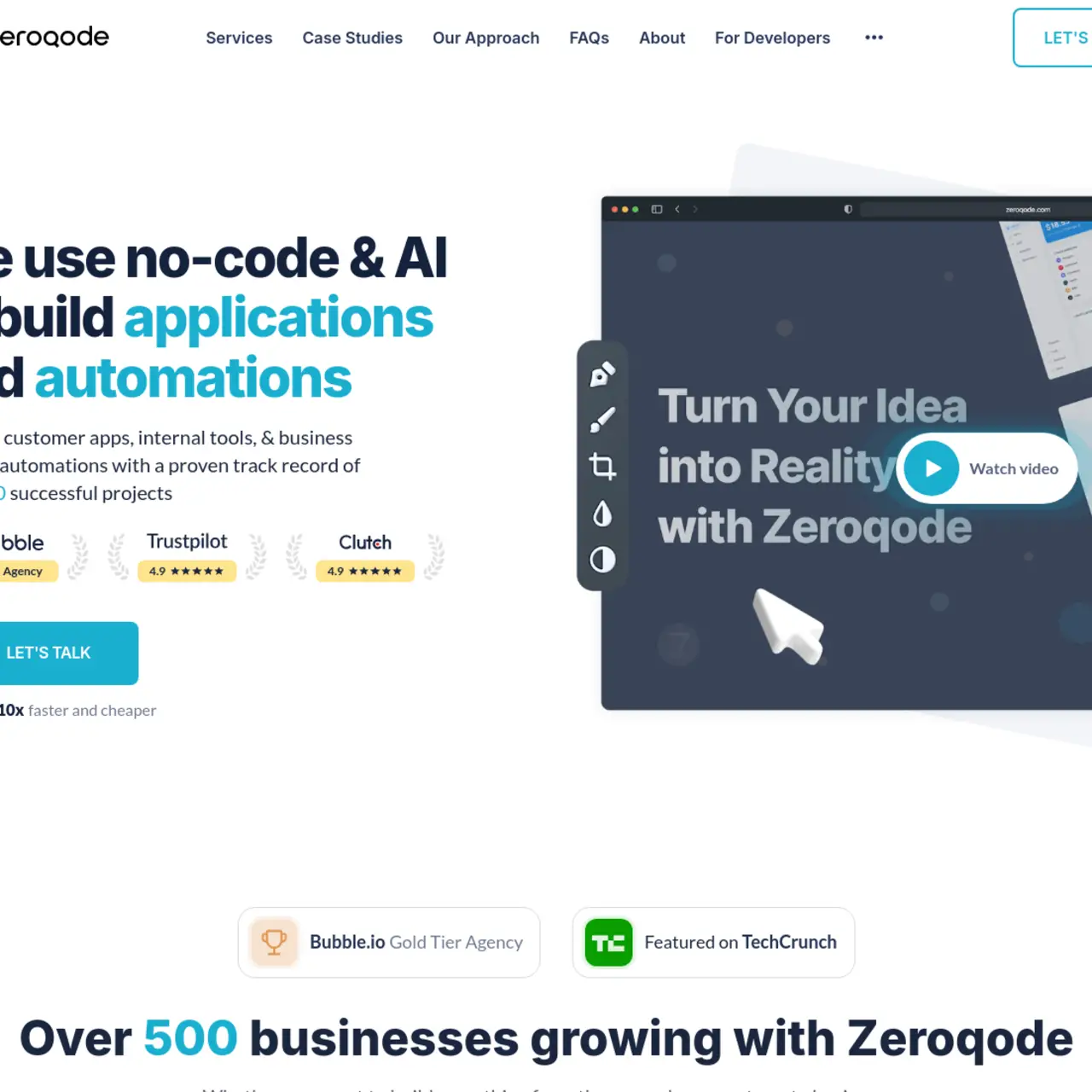 Zeroqode is a no-code development platform that empowers users to create web and mobile applications