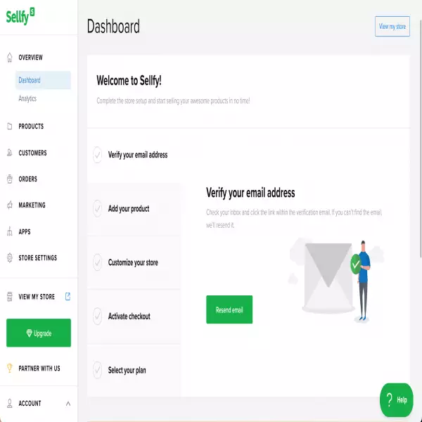 Sellfy è una piattaforma di e-commerce. Costruisci il tuo negozio online (gratuito)