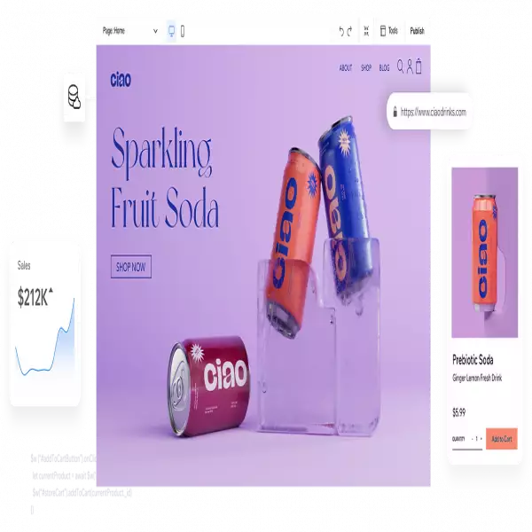 Wix プラットフォーム ドラッグ アンド ドロップ ウェブサイト ビルダー サイトを作成してホストする (無料)