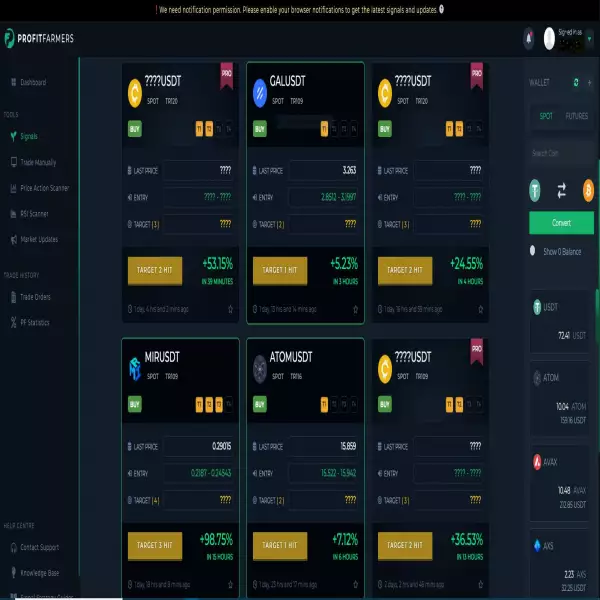 ProfitFarmers 自動ビットコイン取引ボット システム (無料) 取引を簡単にコピーできます。