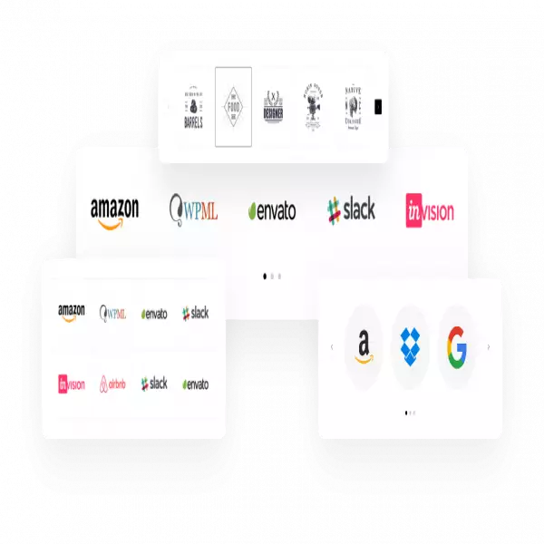 Cursore del plugin di WordPress Mostra il logo del partner di wpwax