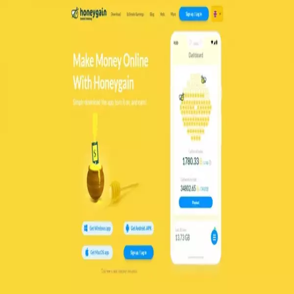 Honeygain アプリをインストールしてお金を稼ぐ (無料) 150 か国以上の住宅地のプロキシを共有またはプロキシ ネットワークをレンタルします。