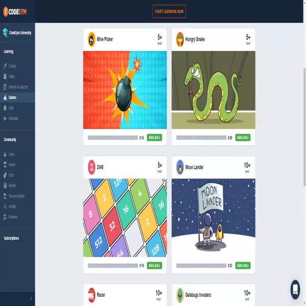 CodeGym 클래식 자바 게임의 나만의 버전을 만드세요! (무료) 코딩, 개선 및 플레이.
