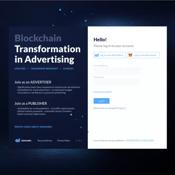 adaround reklam ağı blockchain otomatik ödemeleri 10$