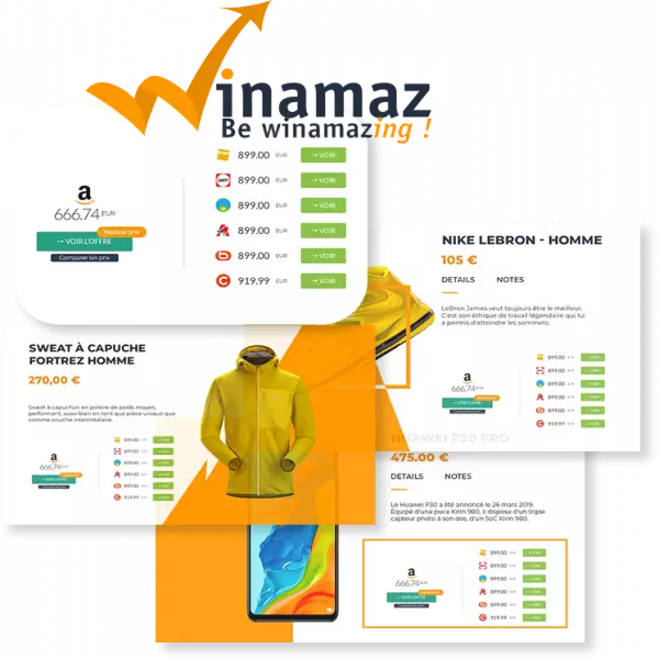 winamaz membandingkan harga produk Amazon Affiliate di situs WordPress
