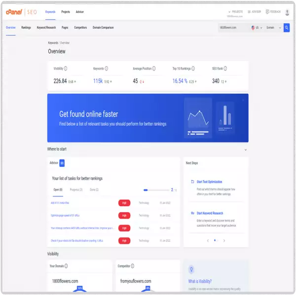 cpanel ซอฟต์แวร์โซลูชันโฮสติ้งและระบบอัตโนมัติ จัดการเว็บไซต์และเซิร์ฟเวอร์