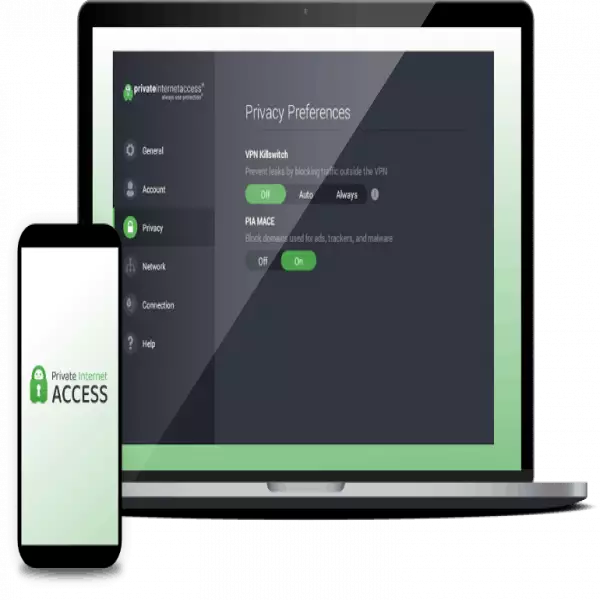 privateinternetaccess 100% โอเพ่นซอร์ส VPN ใช้อุปกรณ์สูงสุด 10 เครื่อง