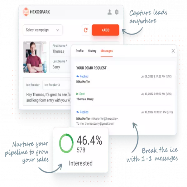 Hexospark ระบบอีเมลอัตโนมัติ รองรับ Gmail และ SMTP จ่ายครั้งเดียวใช้ตลอดอายุการใช้งาน