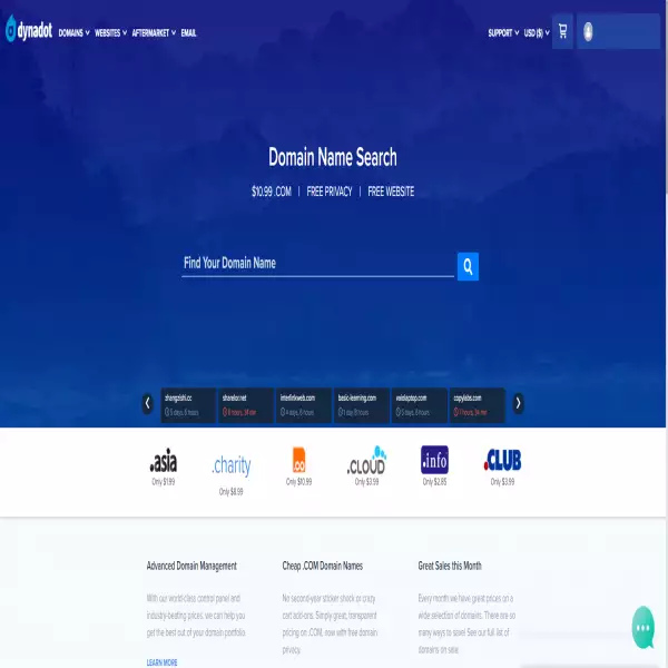 Pasaran Domain Dynadot Anda boleh menyerahkan domain anda untuk dijual, berkongsi dan memperoleh $5.