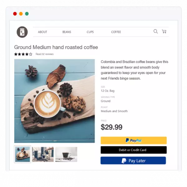 Paypal Web sitesinde kendi ödeme kabulünüzü ayarlayın, 100'den fazla para birimini destekler.