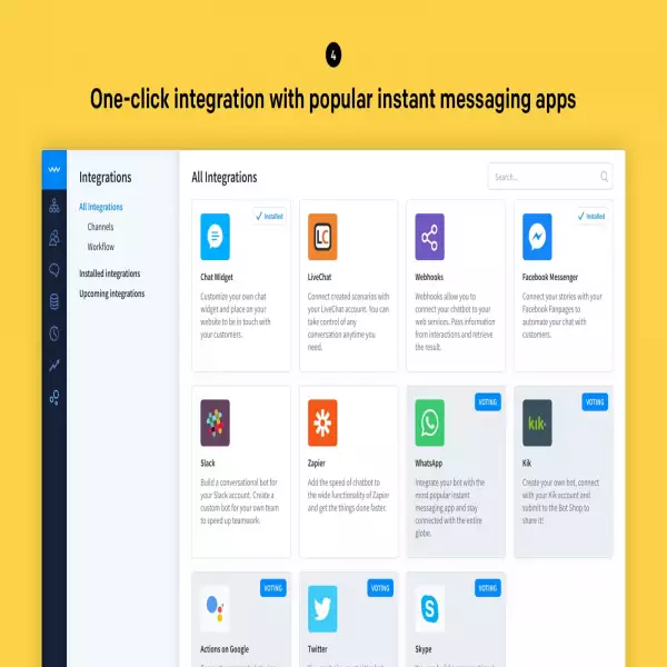 ChatBot agrega chatbots de IA automatizados a su propio sitio web.