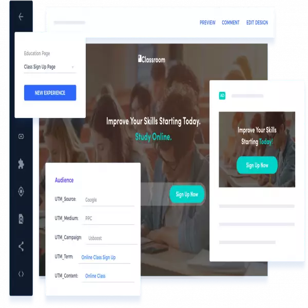 Instapage は、最速のドラッグ アンド ドロップ ランディング ページ ビルダー ソフトウェアです。