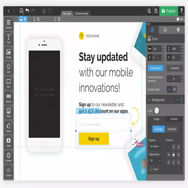 constructeur de pages de destination landingi Pas cher, tout le monde peut l'utiliser.