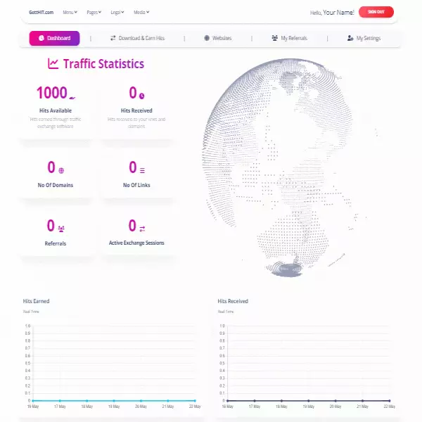 getthit meningkatkan lalu lintas lalu lintas situs web blog berlangganan 1000 hits